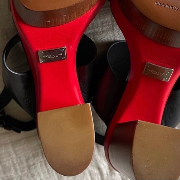 Made in italy Michael Kors Collection Wooden platform pumps Size 8 - Picture 6 of 7